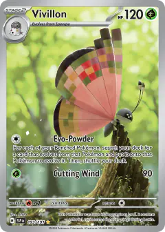 Vivillon 193/191 Illustration Rare card from Surging Sparks