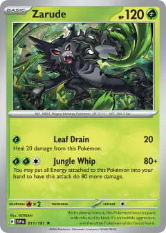 Zarude 011/191 Rare card from Surging Sparks