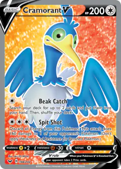 Cramorant V 198/202 Rare Ultra card from Sword & Shield Base