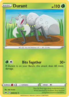 Durant 008/202 Rare card from Sword & Shield Base
