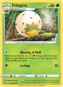 Eldegoss 021/202 Uncommon card from Sword & Shield Base