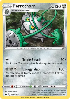 Ferrothorn 131/202 Uncommon card from Sword & Shield Base