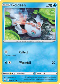 Goldeen 046/202 Common card from Sword & Shield Base