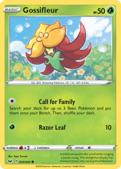 Gossifleur 020/202 Common card from Sword & Shield Base