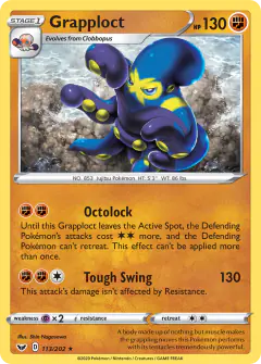 Grapploct 113/202 Rare card from Sword & Shield Base