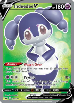 Indeedee V 192/202 Rare Ultra card from Sword & Shield Base
