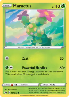 Maractus 007/202 Common card from Sword & Shield Base