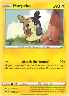 Morpeko 078/202 Rare card from Sword & Shield Base
