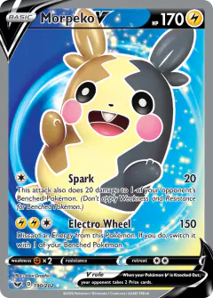 Morpeko V 190/202 Rare Ultra card from Sword & Shield Base