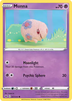 Munna 087/202 Common card from Sword & Shield Base