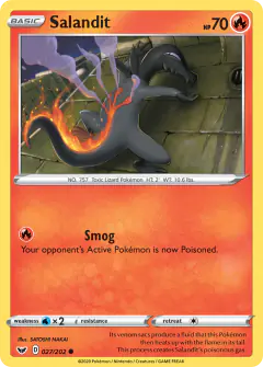 Salandit 027/202 Common card from Sword & Shield Base