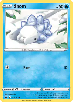 Snom 063/202 Common card from Sword & Shield Base