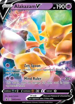 Alakazam V SWSH083/307 Promo card from SWSH Black Star Promos