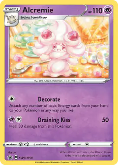 Alcremie SWSH058/307 Promo card from SWSH Black Star Promos