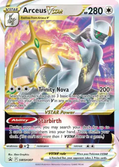 Arceus VSTAR SWSH307/307 Promo card from SWSH Black Star Promos