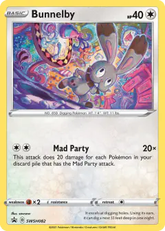 Bunnelby SWSH082/307 Promo card from SWSH Black Star Promos