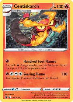 Centiskorch SWSH048/307 Promo card from SWSH Black Star Promos