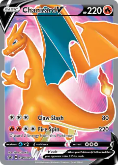 Charizard V SWSH050/307 Promo card from SWSH Black Star Promos