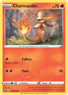 Charmander SWSH092/307 Promo card from SWSH Black Star Promos