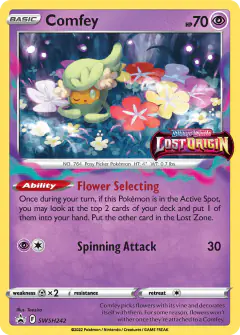 Comfey SWSH242/307 Promo card from SWSH Black Star Promos