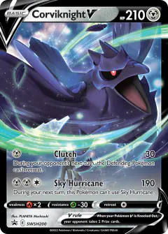 Corviknight V SWSH200/307 Promo card from SWSH Black Star Promos
