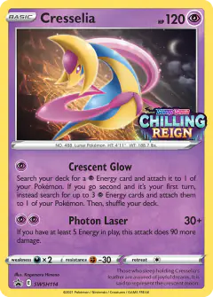 Cresselia SWSH114/307 Promo card from SWSH Black Star Promos