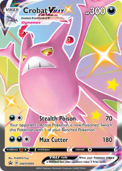 Crobat VMAX SWSH099/307 Promo card from SWSH Black Star Promos
