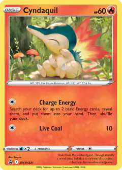 Cyndaquil SWSH221/307 Promo card from SWSH Black Star Promos