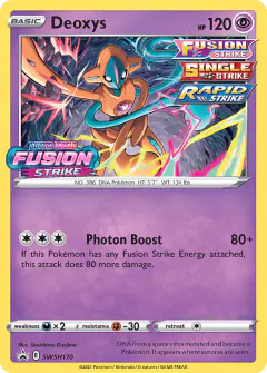 Deoxys SWSH170/307 Promo card from SWSH Black Star Promos