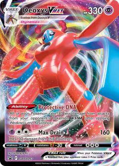 Deoxys VMAX SWSH267/307 Promo card from SWSH Black Star Promos