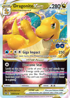 Dragonite VSTAR SWSH236/307 Promo card from SWSH Black Star Promos