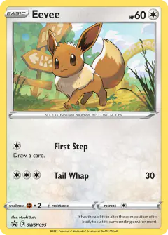 Eevee SWSH095/307 Promo card from SWSH Black Star Promos