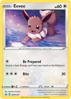 Eevee SWSH127/307 Promo card from SWSH Black Star Promos
