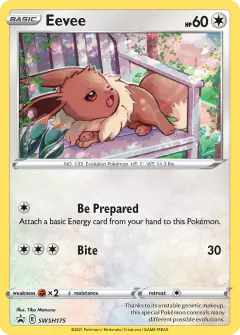 Eevee SWSH175/307 Promo card from SWSH Black Star Promos