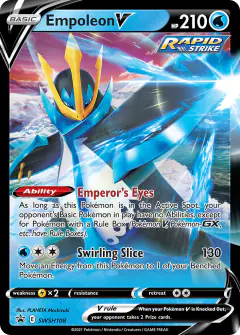 Empoleon V SWSH108/307 Promo card from SWSH Black Star Promos