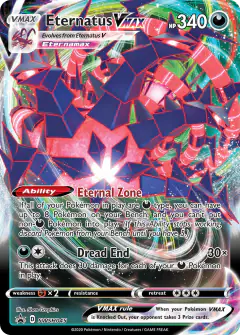 Eternatus VMAX SWSH045/307 Promo card from SWSH Black Star Promos