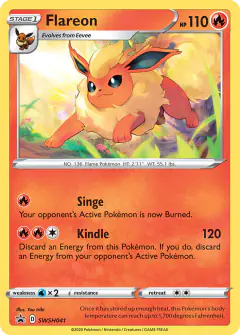 Flareon SWSH041/307 Promo card from SWSH Black Star Promos