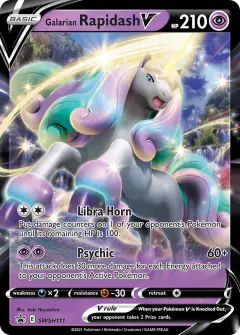 Galarian Rapidash V SWSH111/307 Promo card from SWSH Black Star Promos