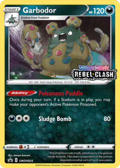 Garbodor SWSH025/307 Promo card from SWSH Black Star Promos