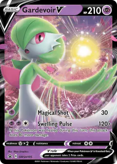 Gardevoir V SWSH105/307 Promo card from SWSH Black Star Promos