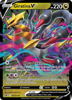 Giratina V SWSH259/307 Promo card from SWSH Black Star Promos