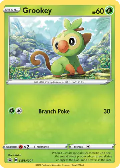 Grookey SWSH001/307 Promo card from SWSH Black Star Promos