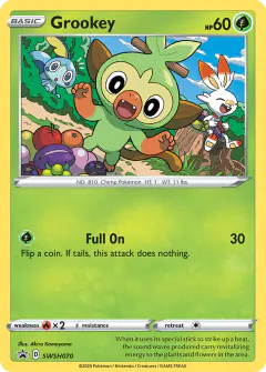 Grookey SWSH070/307 Promo card from SWSH Black Star Promos
