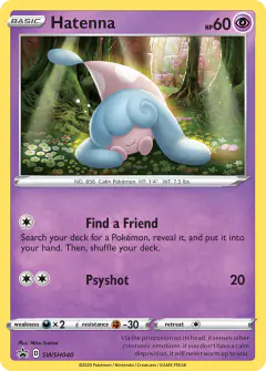 Hatenna SWSH040/307 Promo card from SWSH Black Star Promos