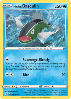 Hisuian Basculin SWSH273/307 Promo card from SWSH Black Star Promos