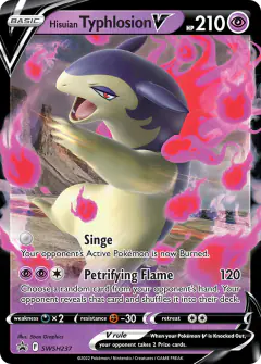 Hisuian Typhlosion V SWSH237/307 Promo card from SWSH Black Star Promos