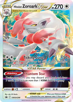 Hisuian Zoroark VSTAR SWSH298/307 Promo card from SWSH Black Star Promos