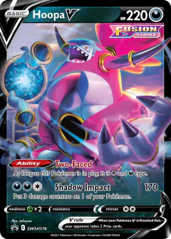 Hoopa V SWSH176/307 Promo card from SWSH Black Star Promos