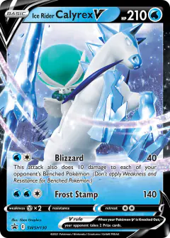 Ice Rider Calyrex V SWSH130/307 Promo card from SWSH Black Star Promos
