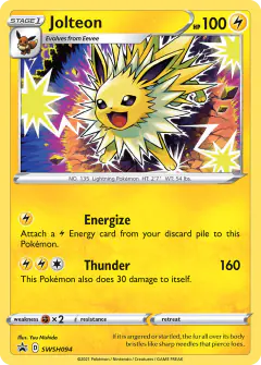 Jolteon SWSH094/307 Promo card from SWSH Black Star Promos